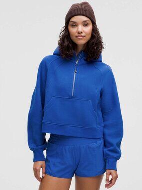 Lululemon Scuba Oversized Half Zip Hoodie XS/S Cerulean Blue